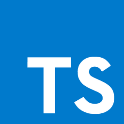 TypeScript logo and code example